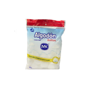 ALGODON POMOS BOLSA 40 GR GRATIS 20 GR MK